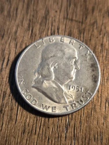 1951-S Ben Franklin 90% Silver Half Dollar Xf