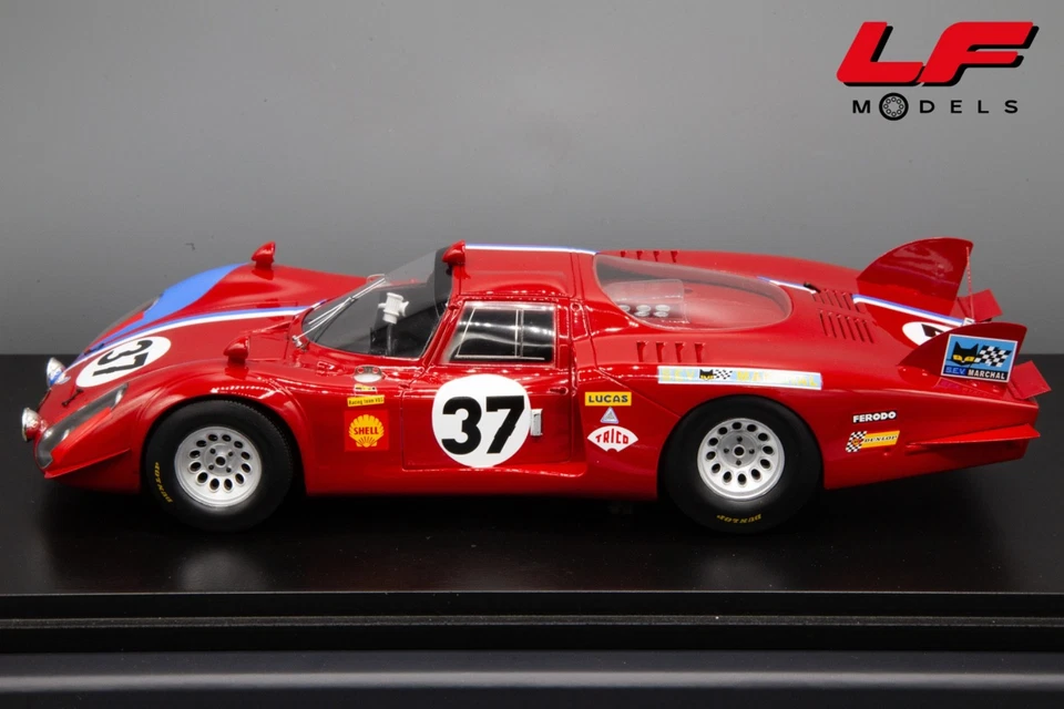 1:18 Alfa Romeo 33/2 24H Le Mans 1968 - Spark - Immagine 2 di 4