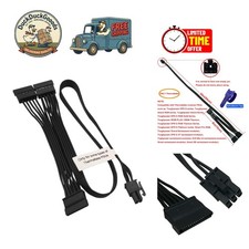 High-Speed 6Pin to 3X 15Pin SATA Cable for Thermaltake PSUs - Indoor/Outdoor Use