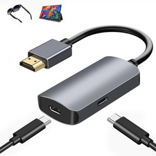 HDMI to USB C Adapter, 4K 60Hz HDMI Male Source to USB-C Female Display Cab...