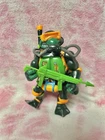 Vintage 1992 TMNT Mutant Military Navy Seal Mike Figure Complete Playmates