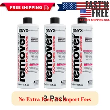 Onyx Professional 100% Pure Acetone Nail Polish Remover, 16 fl oz ( Pack of 3 )