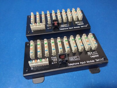 ON-Q Telecom - Modules 4x10 Telecom Module 110 Punch Down Connections with RJ31X
