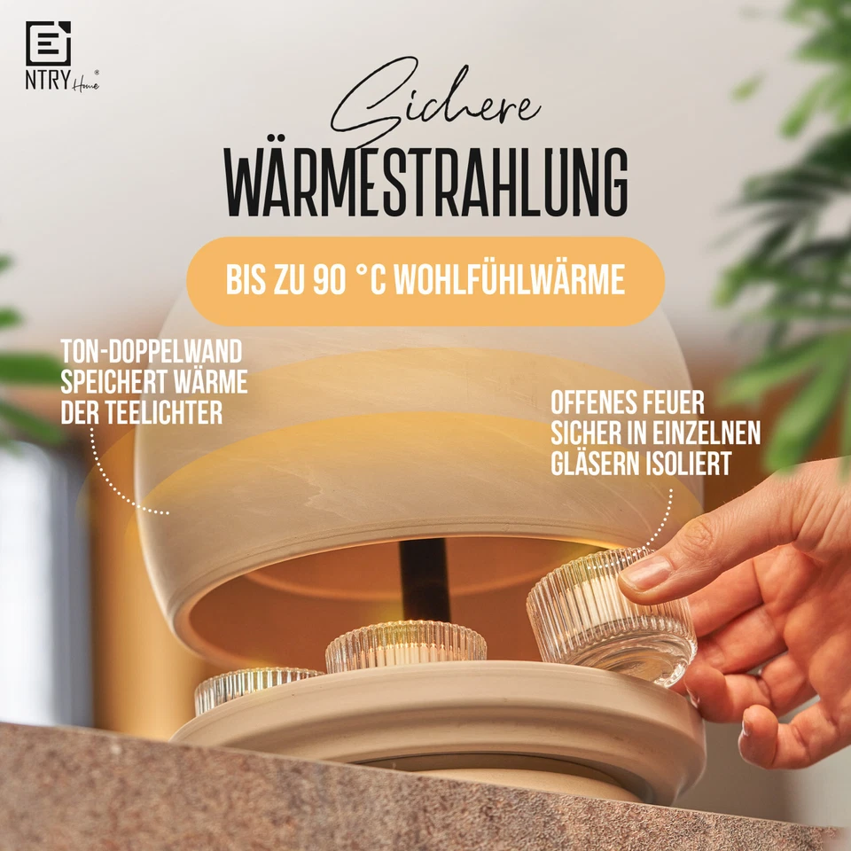 NTRY Home® CandleStove - Teelichtofen - MOON M Ø20 - Tischofen - Kerzenofen - Bild 3 von 4