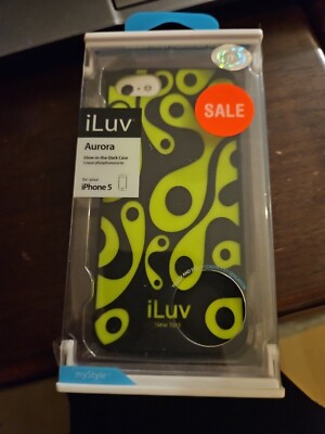 iLuv ''Glow in the Dark TPU Cover Case for Apple iPhone 5/5S - Black/Yellow