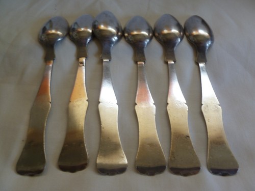 JUEGO DE 6 CUCHARAS DE TÉ OTOMANAS TURCAS GRABADAS A MANO - 227 gramos - Imagen 6 de 11