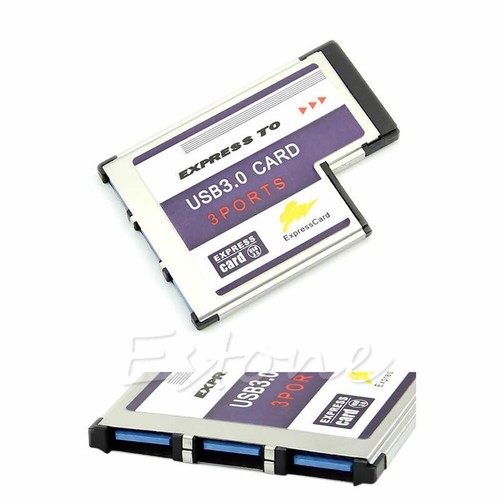 54mm for Card 3 Port USB 3.0 Adapter Expresscard for Laptop FL1100 Chip - Photo 11/11