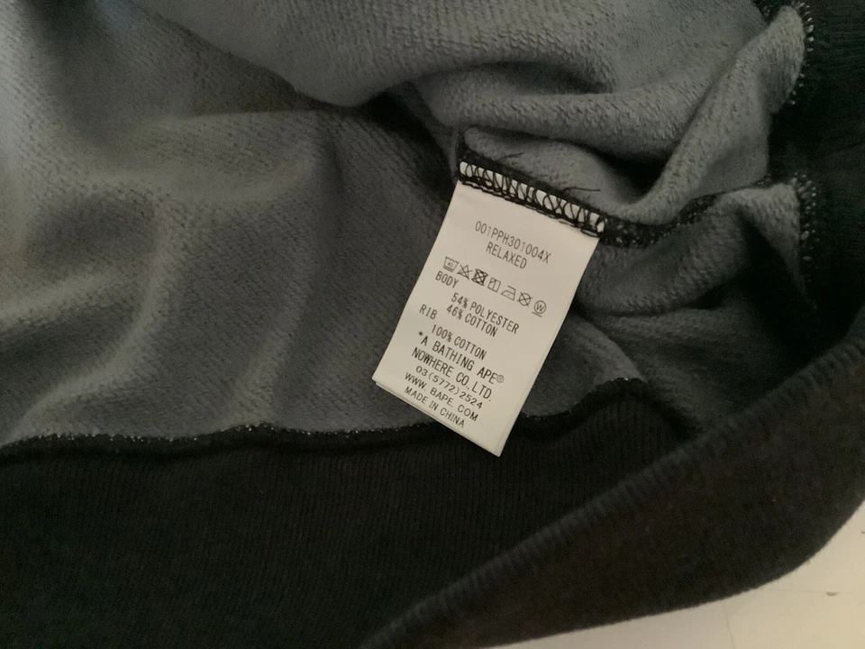 AUTHENTIC A BATHING APE BAPE INVASION RELAXED PULLOVER HOODIE BLACK XL NEW SALE - Image 4 of 4