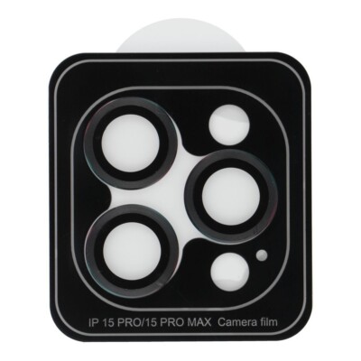 Für Apple iPhone 14 Pro Max -  3D SET Glas Schutz Linse Camera Schwarze Rahmen
