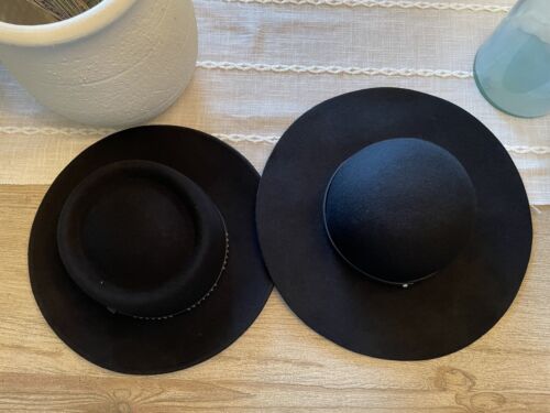 Nordstrom - BUNDLE - 2 Hats - Black Panama & Flop… - image 1