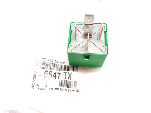 Radiator fan relay for Citroen Peugeot 12V 35A 6547TX