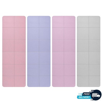 6mm Foldable Yoga Mat Folding Fitness Exercise Double Sided Non-slip for Picnics