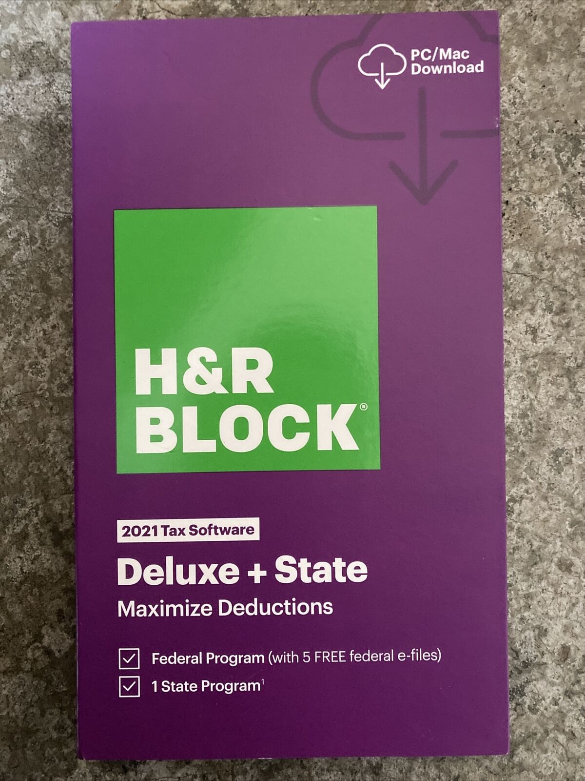 H&R BLOCK Tax Software Deluxe + State 2021 FAST SHIPPING WITH TRACKING