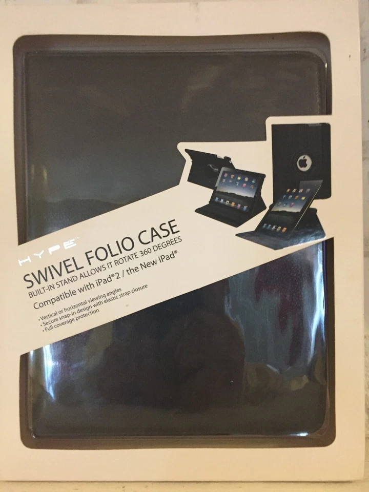 360 Degree Rotating Leather Swivel Stand Case Cover For Apple iPad 2 / 3 / 4 - Image 3 of 4