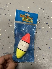 Billy Boy Oval Hand Painted Slip Foam Float Bobber Stop/Bead 4" Multistripe 040