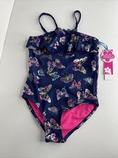 Limited Too Girls' Little Butterfly Foil 1 piece Pull On Deep Navy Size 5/6