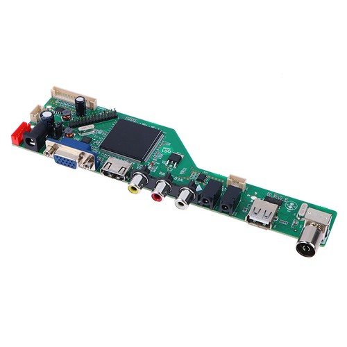 1Set LCD TV Motherboard RR52C.03A Support DVB-T DVB-T2 w/Free Key Remote Control - Afbeelding 11 van 11
