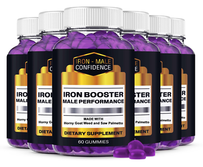 #ad #ad 6 Pack Iron Booster Male Performance IronBooster Advanced Gummies $114.95