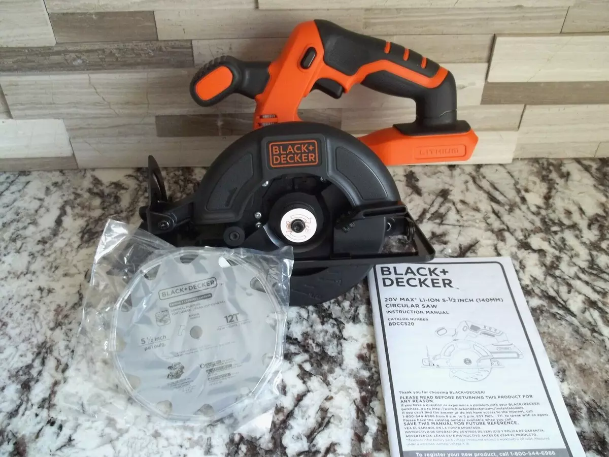 NEW BLACK + DECKER 20V MAX POWERCONNECT Circular Saw BDCCS20B Tool Only