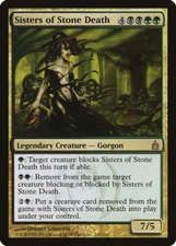 Sisters of Stone Death Ravnica: City of Guilds HEAVILY PLD Rare CARD ABUGames