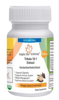 Trikatu Extract Capsules Supports Digestive System Ginger Pippali Black Pepper
