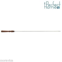 Grillspieß Grill Spieß Grillgabel Bratspieß Mit Holzgriff 90 Cm Edelstahl