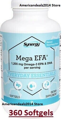 Synergy Mega EFA 1200 mg Omega-3 EPA 