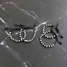 New Black White Beaded Nazariya Bracelet for New Born Babies 0-9 months
