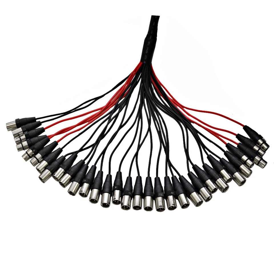 Seismic Audio 24x8 Channel XLR Low Profile Circuit Board Snake Cable - 100 Feet - Image 3 of 4