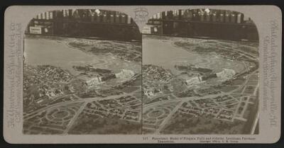 Panoramic model of Niagara Falls vicinity Louisiana Purchase Exposi- Old Photo