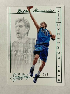 Dirk Nowitzki 2013-14 Panini Signatures Green #111 Dallas 