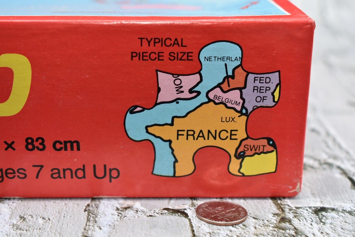Vintage 1984 New Golden World Map Puzzle 4790 - 300 XL Pieces | eBay