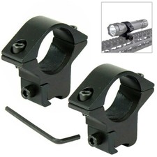 2Pcs 25.4mm 1" Rifle Scope Rings 11mm 3/8" Dovetail Mount For Scopes Flashlights