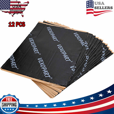#ad #ad 24sqft Car Sound Deadener Mat Proofing Butyl Insulation Material Kill Noise USA $43.00