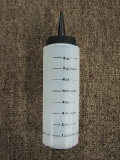 8 Ounce Modern Round Graduated Wide Mouth Applicator Bottle with Yorker Spout