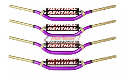 Renthal PURPLE TwinWall Handlebars 1-1/8'' Fat Bars ATV MX 996 997 998 999 Bends