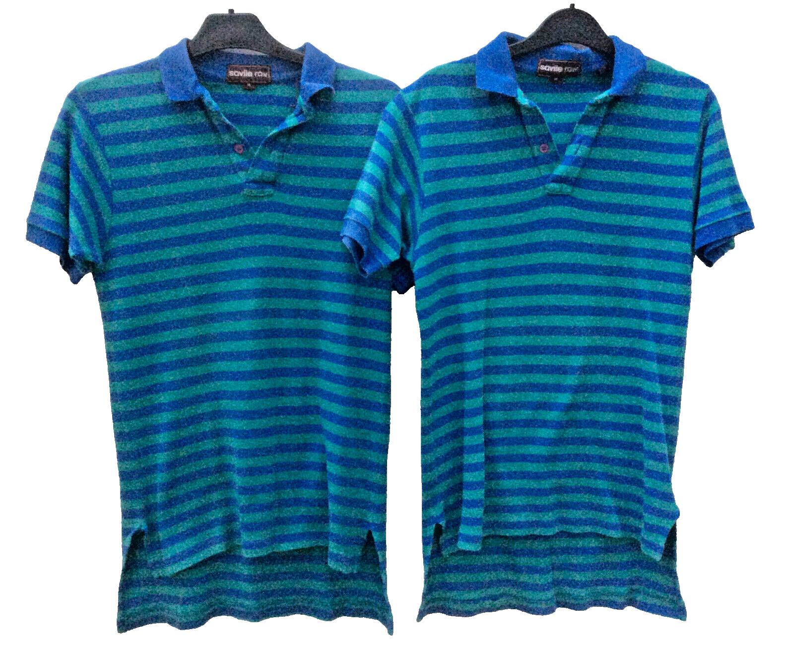 FILA Pacchetto di 2 polo da uomo *SAVILE ROW* 100% cotone verde e blu taglia M