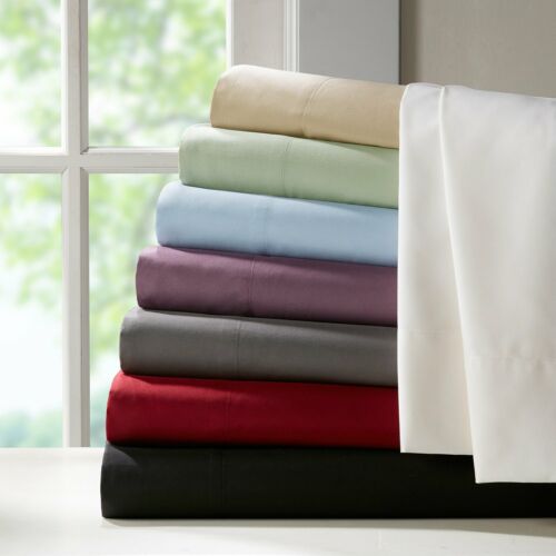 Royal´s Solid Soft Bed Sheet Set Luxury Linens 100% Combed Cotton Deep Pocket