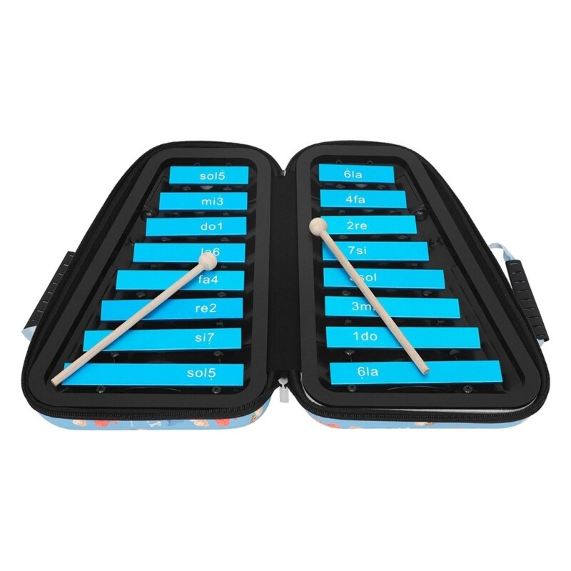 16 Notes Xylophone Resonators Bells Music Instrument Glockenspiel for