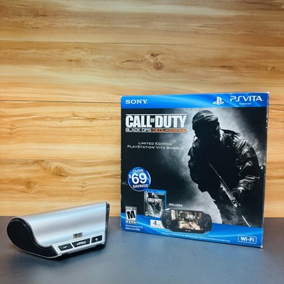 COD Sony PS Vita 1000 Call of Duty Black Ops Limited Ed Console Bundle Stand 4GB