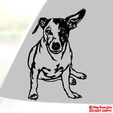 JACK RUSSELL TERRIER Vinyl Decal Sticker Car Rear Window Bumper DOG PUPPY ANIMAL