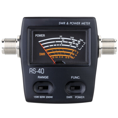 RS-40 Power SWR Meter For HAM Mobile Radio UHF VHF 144/430MHz 200W