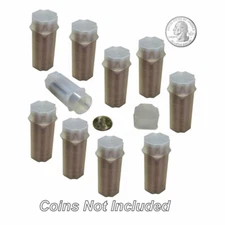 Quarter Square Coin Tubes by Guardhouse, 24.5mm, 10 pack