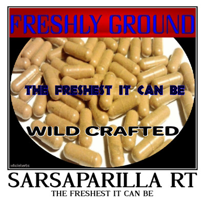 SARSAPARILLA ROOT Wild Crafted Harvested 100 Vegetable Capsules