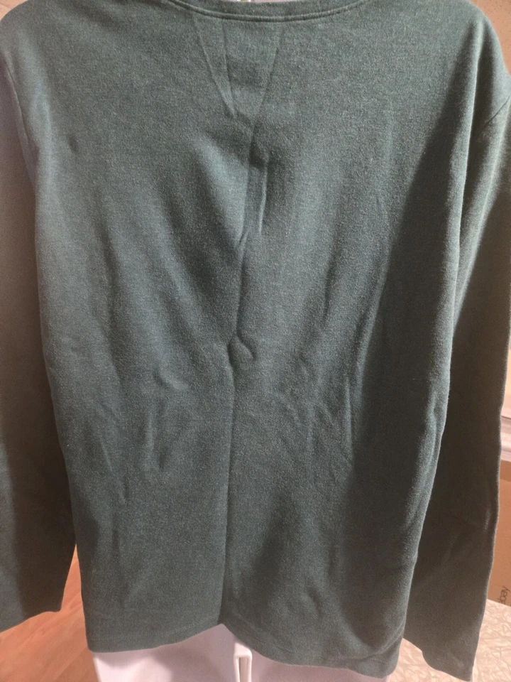 LL Bean Mujer Verde Jersey Camiseta Grande Foto 2 de 3