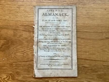 Poor Will’s Almanack, For The Year Of Our Lord, 1807 - Astronomy & Calendar