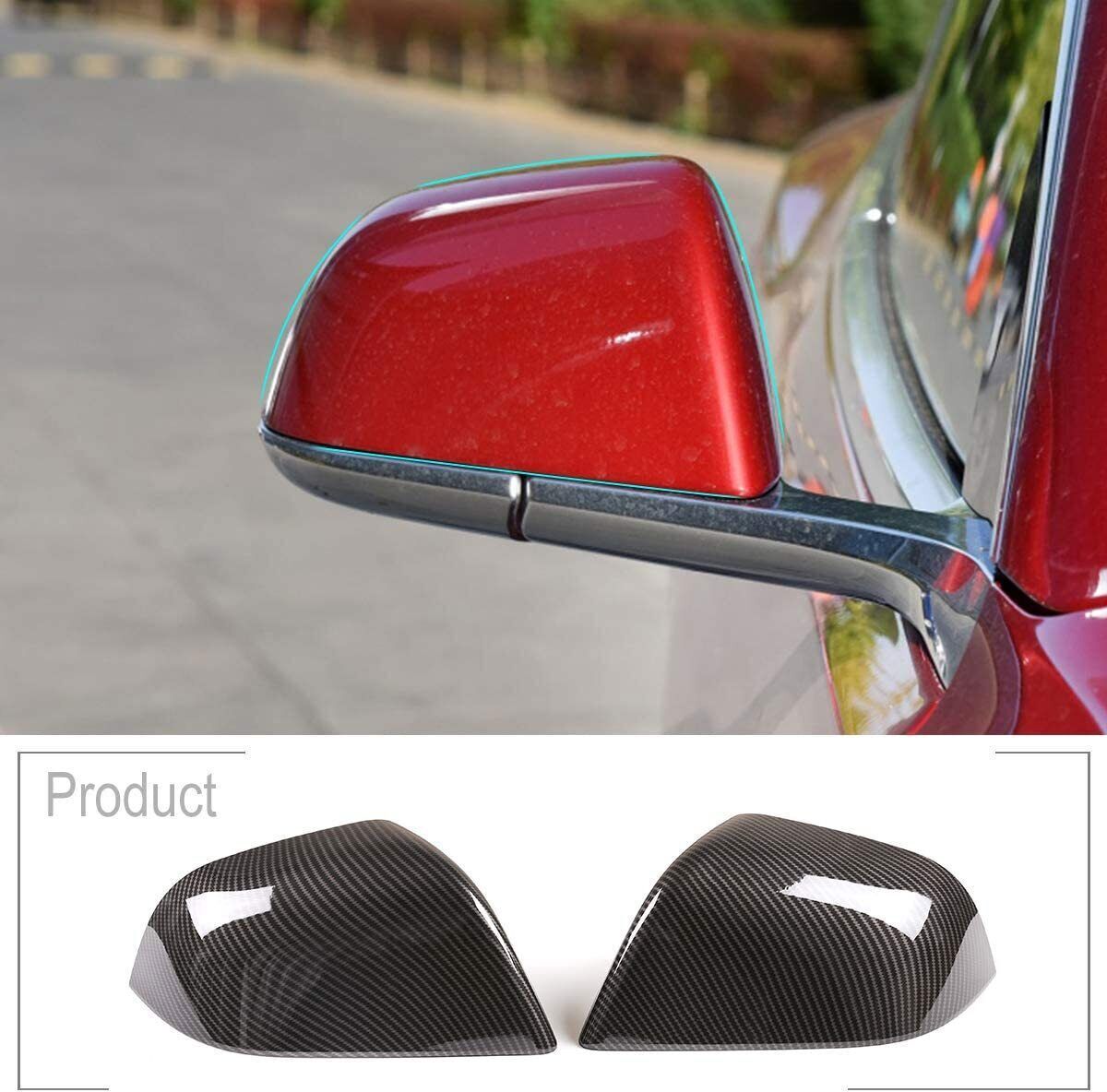 Upgrade Your Tesla Model 3 ABS Rearview Mirror Cover Trim 2017-2021