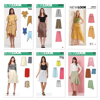 New Look Röcke. Schnittmuster. Verschiedene Stile. Neu / unbenutzt