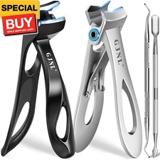 Toenail Clippers for Seniors for Thick Nails, 2025 Upgrade Slant Angled Head Lar