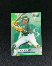 2025 Topps Bowman's Best Jacob Wilson #31 Green Refractor /99 RC Athletics QI95